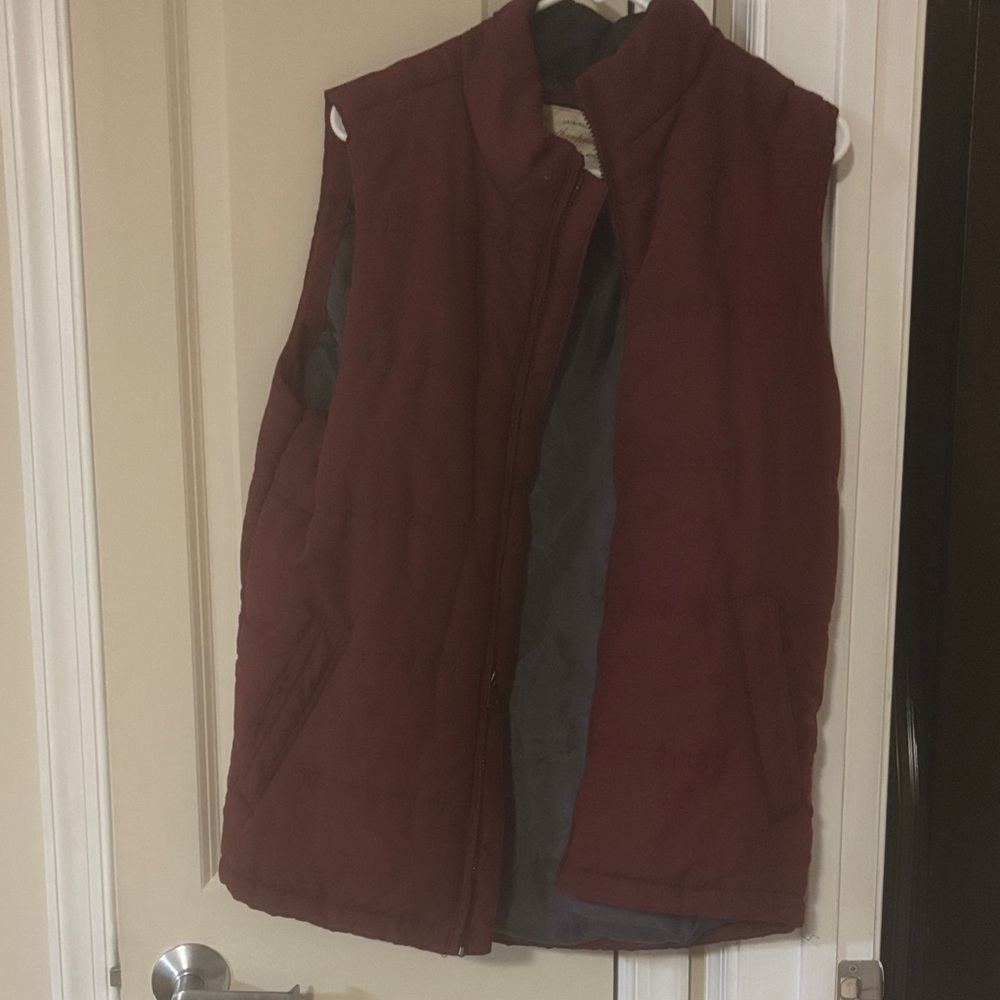 Men's Burgundy Vest